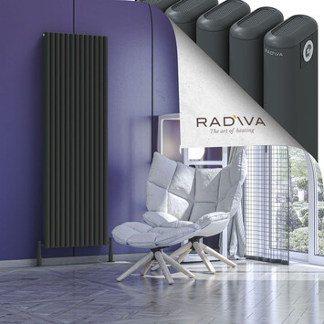 Radiva - Kotto Radiateur En Aluminium 1800x581 Anthracite Foncé