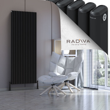 Radiva - Kotto Radiateur En Aluminium 1800x671 Noir