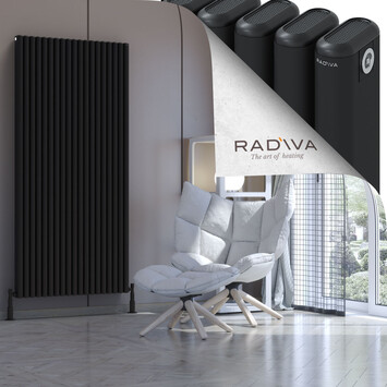 Radiva - Kotto Radiateur En Aluminium 1800x851 Noir