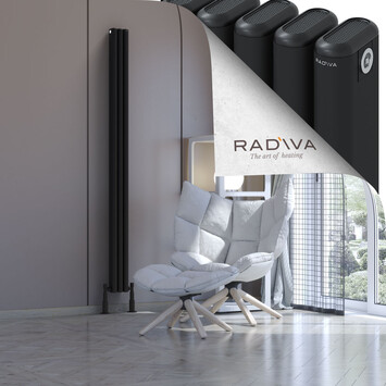 Radiva - Kotto Radiateur En Aluminium 1900x131 Noir