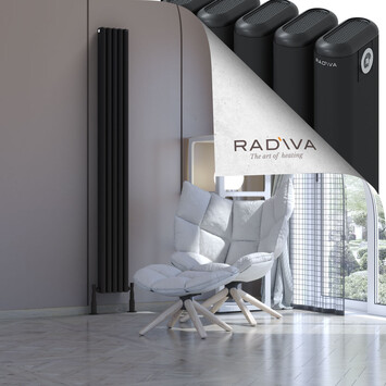 Radiva - Kotto Radiateur En Aluminium 1900x221 Noir