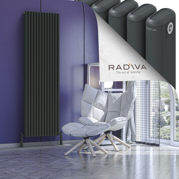 Radiva - Kotto Radiateur En Aluminium 1900x581 Anthracite Foncé