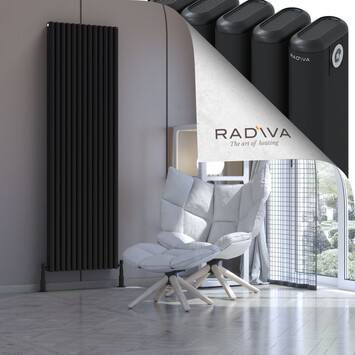 Radiva - Kotto Radiateur En Aluminium 1900x581 Noir