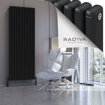 Radiva - Kotto Radiateur En Aluminium 1900x716 Noir