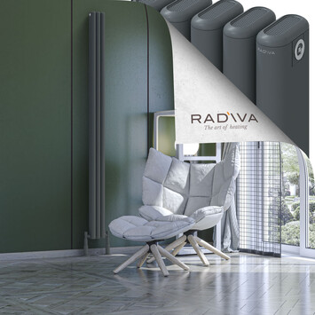 Radiva - Kotto Radiateur En Aluminium 2000x131 Anthracite