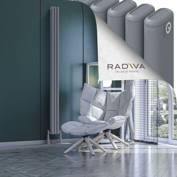 Radiva - Kotto Radiateur En Aluminium 2000x131 Gris