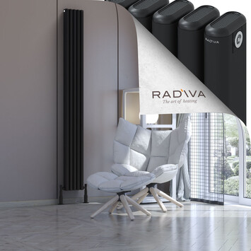 Radiva - Kotto Radiateur En Aluminium 2000x221 Noir