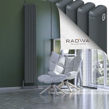 Radiva - Kotto Radiateur En Aluminium 2000x311 Anthracite