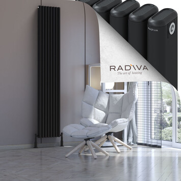 Radiva - Kotto Radiateur En Aluminium 2000x356 Noir
