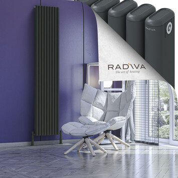 Radiva - Kotto Radiateur En Aluminium 2000x401 Anthracite Foncé