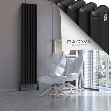 Radiva - Kotto Radiateur En Aluminium 2000x401 Noir