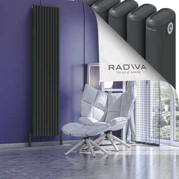 Radiva - Kotto Radiateur En Aluminium 2000x446 Anthracite Foncé