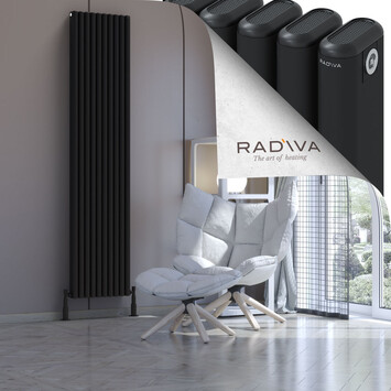 Radiva - Kotto Radiateur En Aluminium 2000x446 Noir