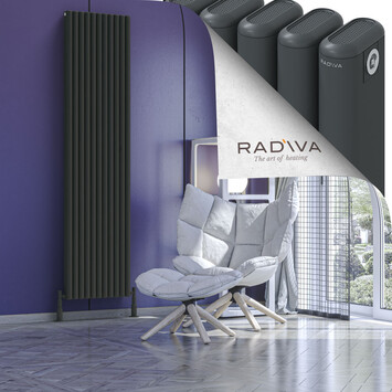 Radiva - Kotto Radiateur En Aluminium 2000x491 Anthracite Foncé