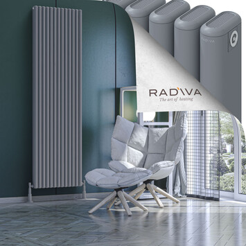 Radiva - Kotto Radiateur En Aluminium 2000x581 Gris