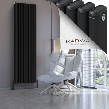 Radiva - Kotto Radiateur En Aluminium 2000x581 Noir