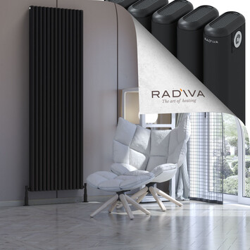 Radiva - Kotto Radiateur En Aluminium 2000x626 Noir