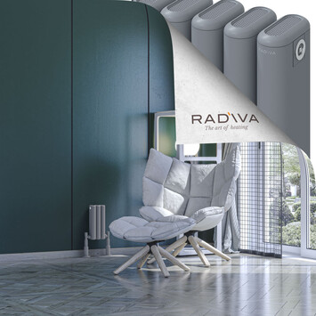 Radiva - Kotto Radiateur En Aluminium 300x131 Gris