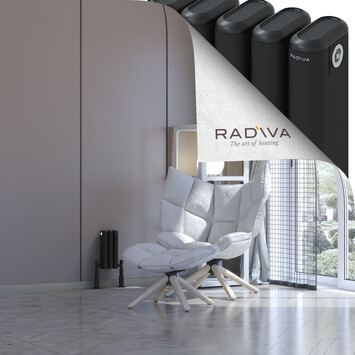 Radiva - Kotto Radiateur En Aluminium 300x131 Noir