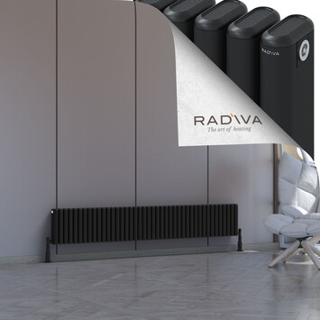 Kotto Radiateur En Aluminium 300x1886 Noir - Thumbnail