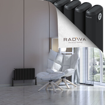 Radiva - Kotto Radiateur En Aluminium 300x581 Noir