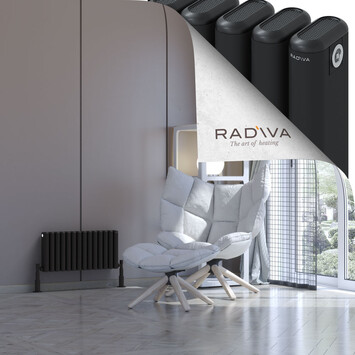 Radiva - Kotto Radiateur En Aluminium 300x626 Noir