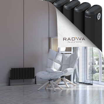 Radiva - Kotto Radiateur En Aluminium 300x671 Noir