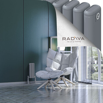 Radiva - Kotto Radiateur En Aluminium 400x131 Gris