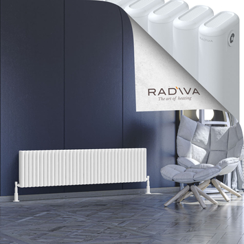 Radiva - Kotto Radiateur En Aluminium 400x1616 Blanc
