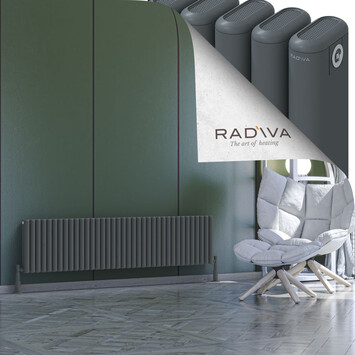 Radiva - Kotto Radiateur En Aluminium 400x1661 Anthracite