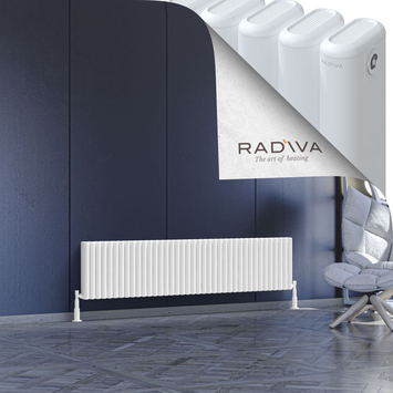Radiva - Kotto Radiateur En Aluminium 400x1751 Blanc