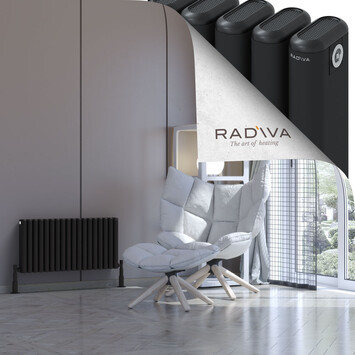 Radiva - Kotto Radiateur En Aluminium 400x806 Noir