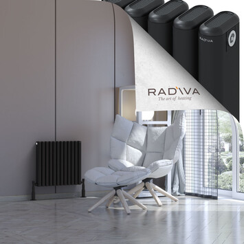 Radiva - Kotto Radiateur En Aluminium 500x536 Noir