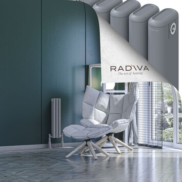 Radiva - Kotto Radiateur En Aluminium 600x131 Gris