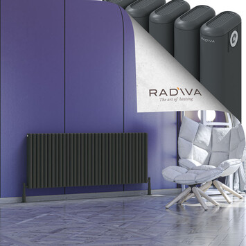 Radiva - Kotto Radiateur En Aluminium 600x1526 Anthracite Foncé