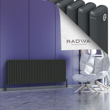 Radiva - Kotto Radiateur En Aluminium 600x1661 Anthracite Foncé