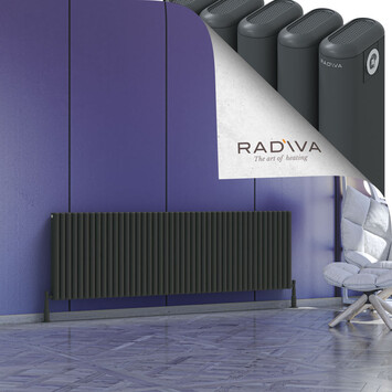 Radiva - Kotto Radiateur En Aluminium 600x1976 Anthracite Foncé