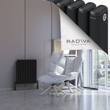 Radiva - Kotto Radiateur En Aluminium 600x536 Noir