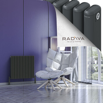 Radiva - Kotto Radiateur En Aluminium 600x671 Anthracite Foncé