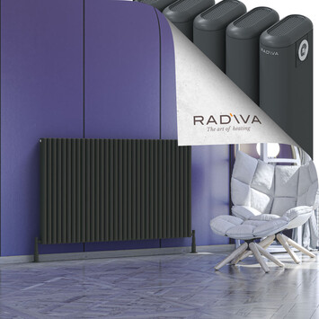 Radiva - Kotto Radiateur En Aluminium 900x1481 Anthracite Foncé