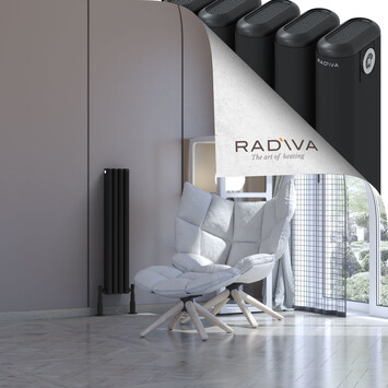 Radiva - Kotto Radiateur En Aluminium 900x176 Noir