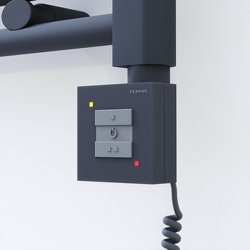 Radiva - Ktx1 Contrôleur Résistance Sèche-serviettes électrique avec Câble Spiralé Anthracite