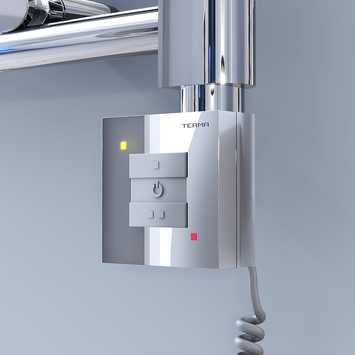 Radiva - Ktx1 Contrôleur Résistance Sèche-serviettes électrique avec Câble Spiralé Chrome