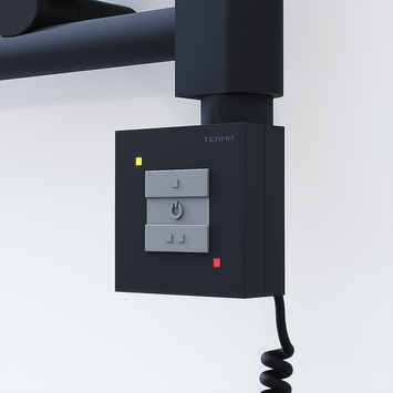 Radiva - Ktx1 Contrôleur Résistance Sèche-serviettes électrique avec Câble Spiralé Noir