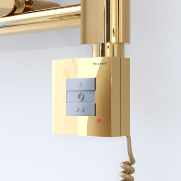 - Ktx1 Towel Warmer Resistance Controller with Spiral Cable Gold  - Ktx1 Towel Warmer Resistance Controller with Spiral Cable Gold