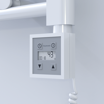  - Ktx3 Contrôleur Résistance Sèche-serviettes électrique avec Câble Spiralé Blanc