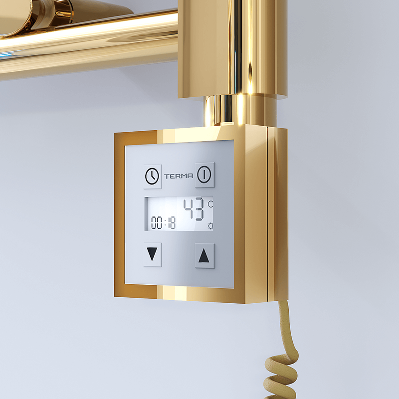 Ktx3 Towel Warmer Resistance Controller with Spiral Cable Gold