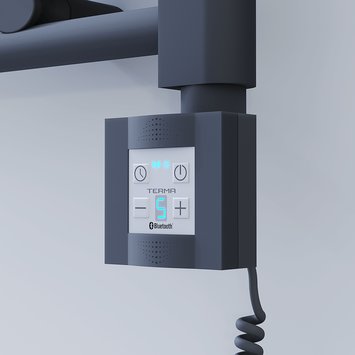 - Ktx4 Towel Warmer Resistance Controller with Spiral Cable Anthracite  - Ktx4 Towel Warmer Resistance Controller with Spiral Cable Anthracite