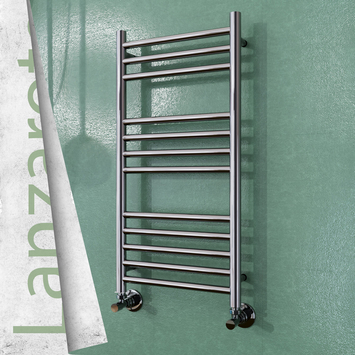 - Lanzarote Stainless Steel Towel Warmer 400x800 Polished Finish  - Lanzarote Stainless Steel Towel Warmer 400x800 Polished Finish