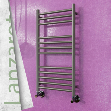 - Lanzarote Decorative Towel Warmer 400x800 (Stainless Steel) Satine Finish  - Lanzarote Decorative Towel Warmer 400x800 (Stainless Steel) Satine Finish
